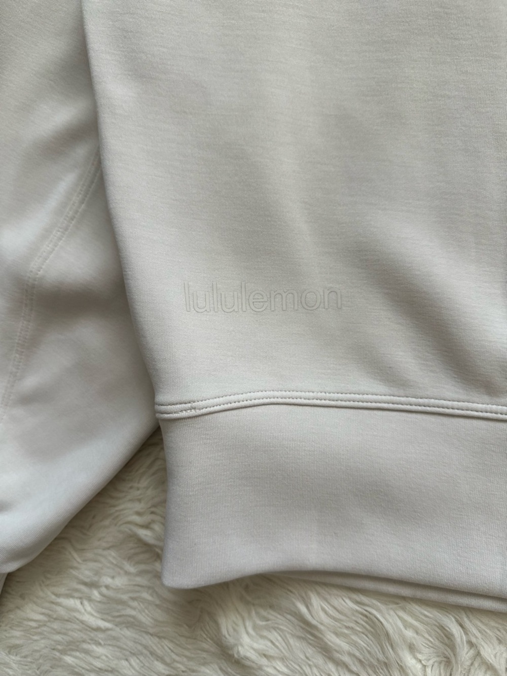 Lululemon Sweatshirt Softstreme Perfectly Oversized Cropped Crew Pullover Sz 8 - Picture 7 of 12